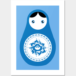 Russian dolls matryoshka Posters and Art